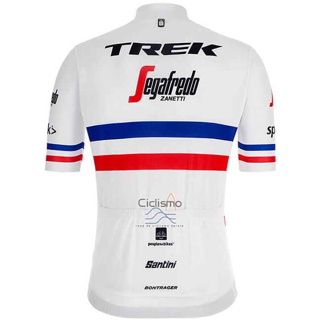 Trek Segafrojoo Ropa Ciclismo Culotte Corto 2018 Mangas Cortas Campeon Francia